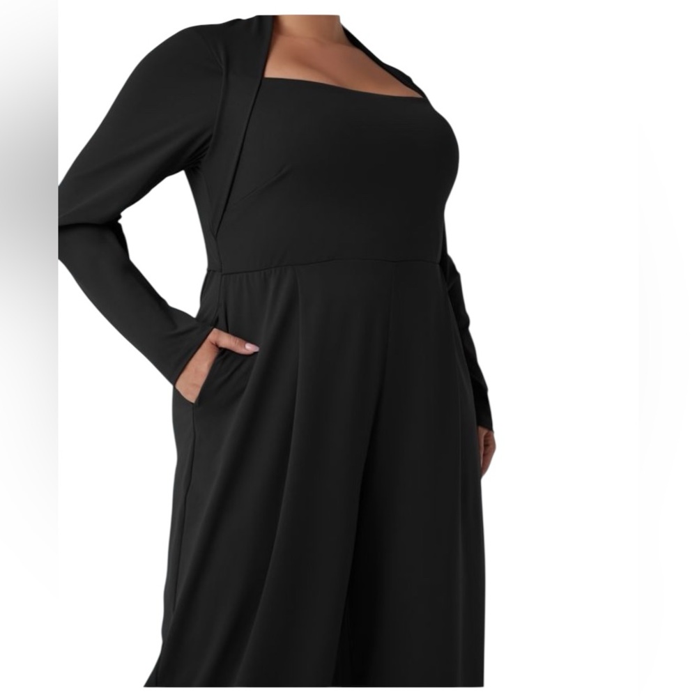 HALARA Classic Black Long Sleeve jumpsuit size medium NWT - Picture 11 of 14